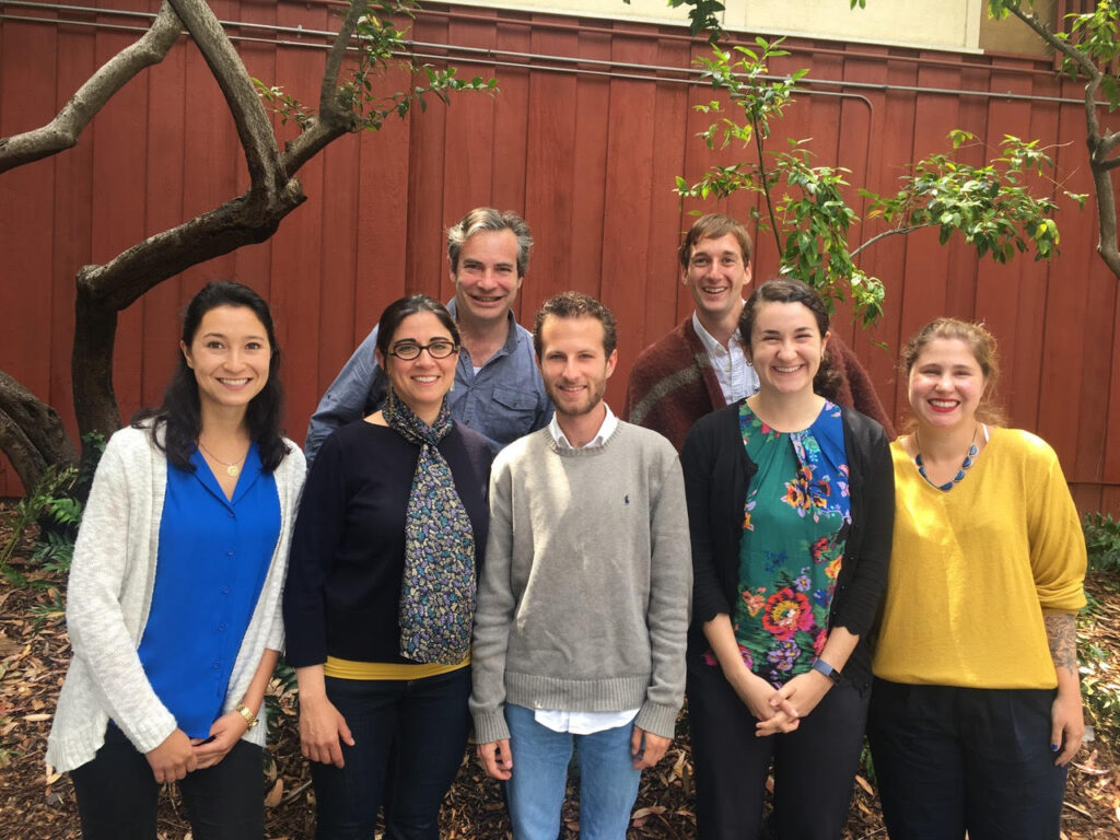 Members of the Working Group in Memory Studies pose with Shirli Gilbert. 